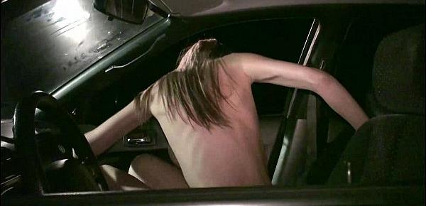  Beautiful porn star Kitty Jane PUBLIC sex gangbang orgy in a car